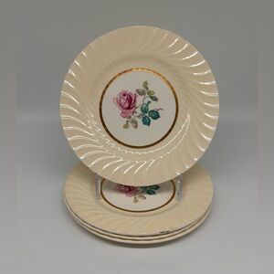 Vintage Burleigh Ware IRONSTONE Bread/Dessert Plates - Set of 4